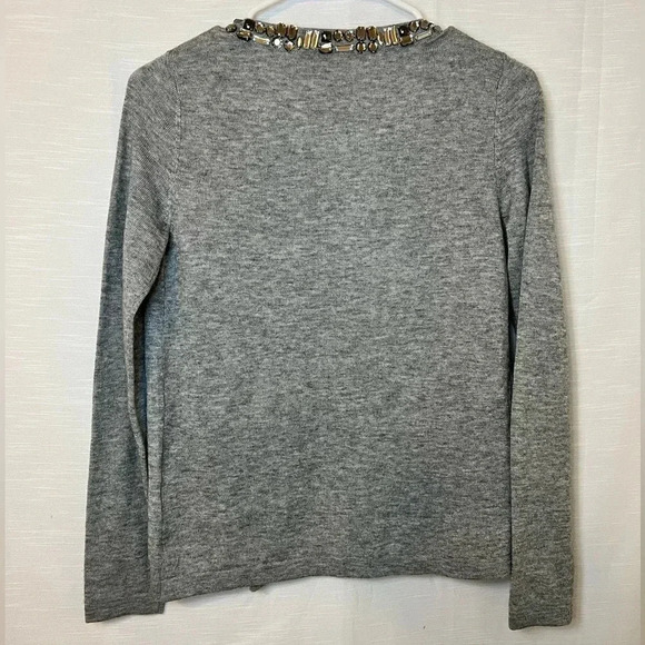 NWT Banana Republic Gem Stone Embellished Sweater Wool - Picture 5 of 6